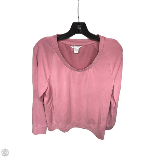 Athletic Sweatshirt Crewneck By Athleta In Pink, Size: M