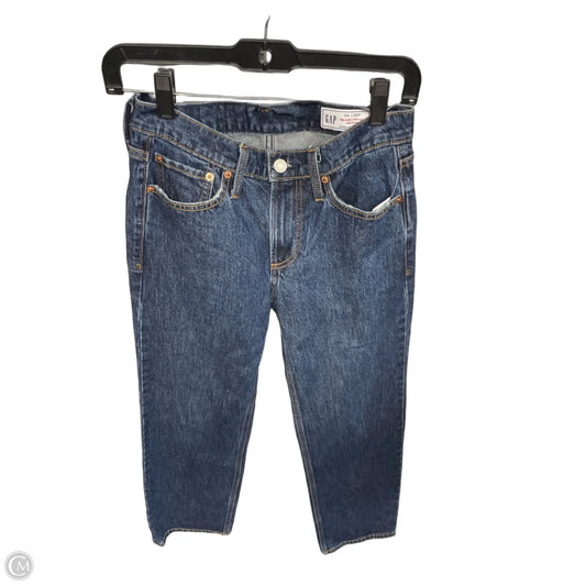 Jeans Straight By Gap In Blue Denim, Size: Xs