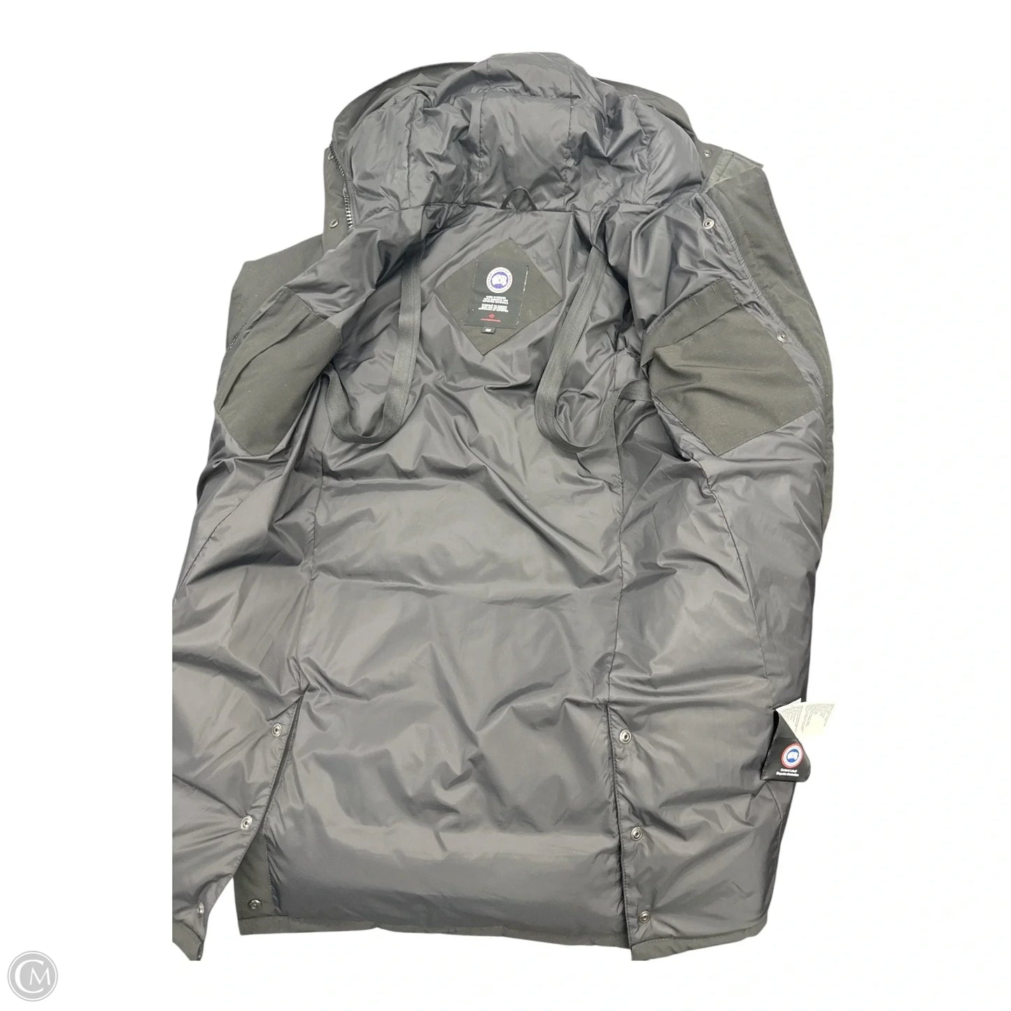 Coat Luxury Designer By Canada Goose In Black, Size: M