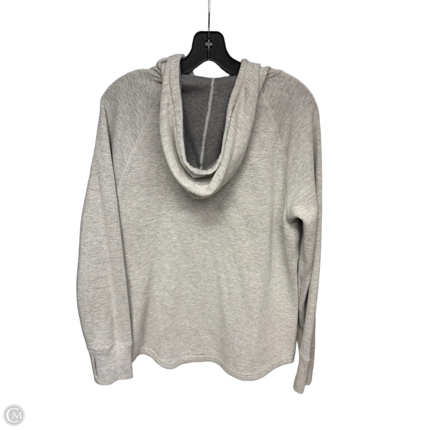 Athletic Sweatshirt Hoodie By 47 In Grey, Size: L
