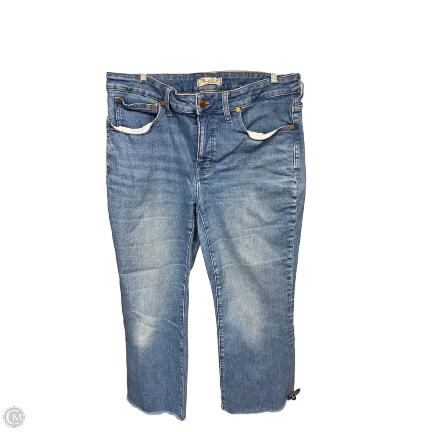 Jeans Boot Cut By Madewell In Blue Denim, Size: 14
