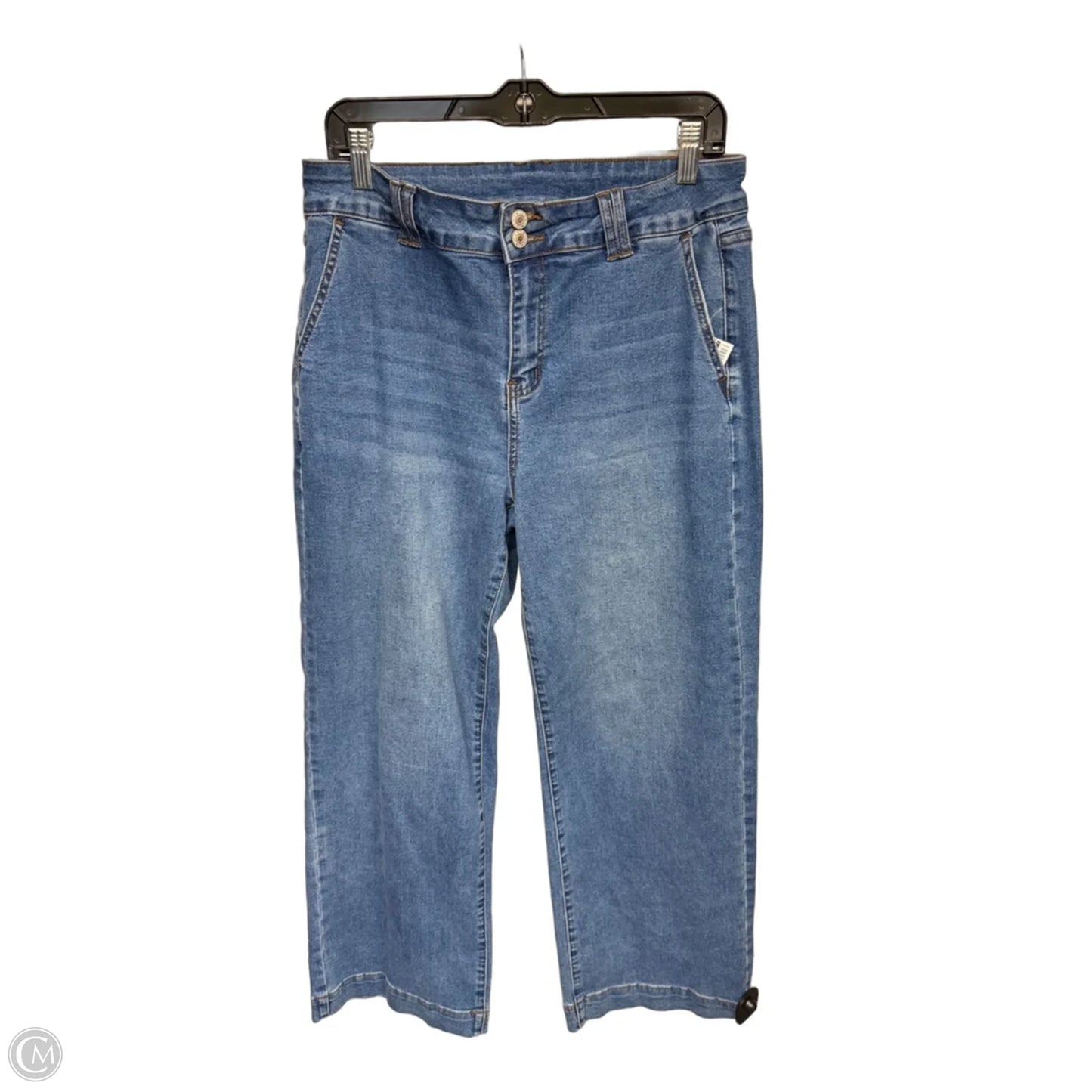 Jeans Wide Leg By Clothes Mentor In Blue Denim, Size: 12