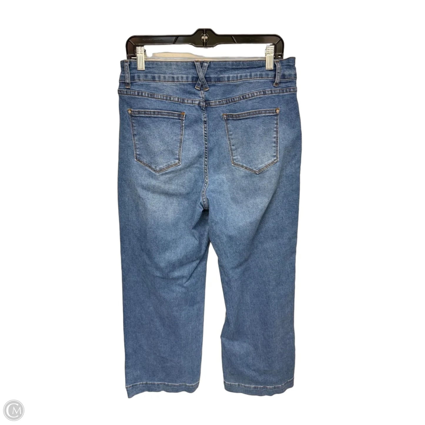 Jeans Wide Leg By Clothes Mentor In Blue Denim, Size: 12