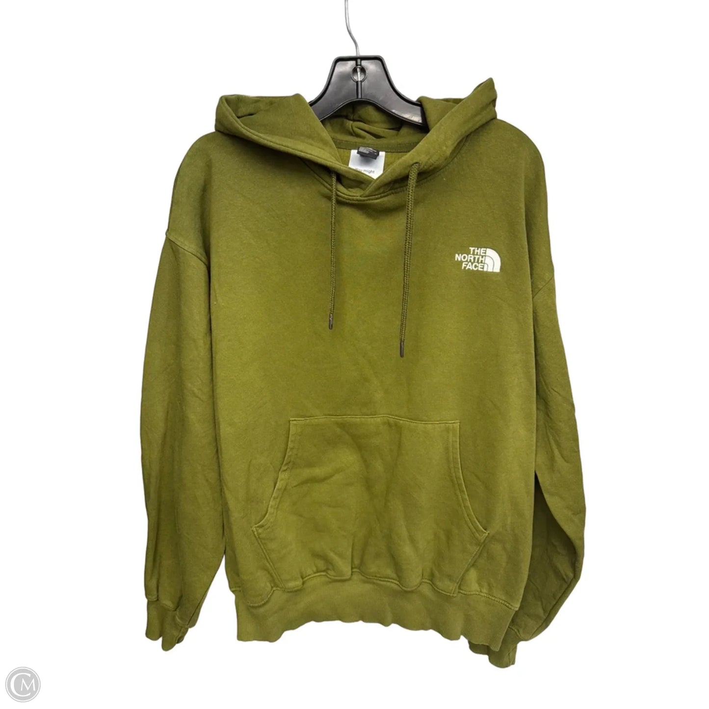 Athletic Sweatshirt Hoodie By The North Face In Green, Size: M