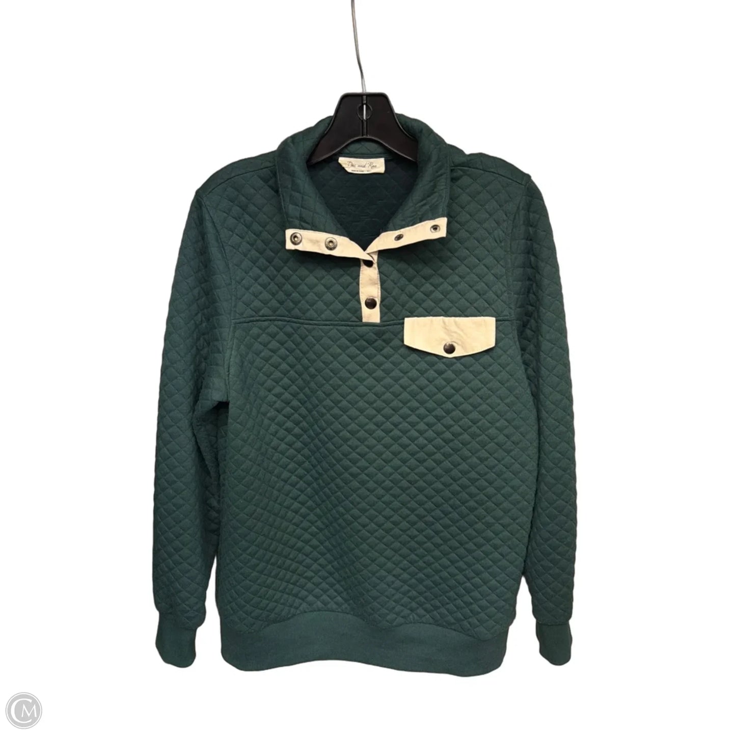 Sweater By Doe & Rae In Green & White, Size: S