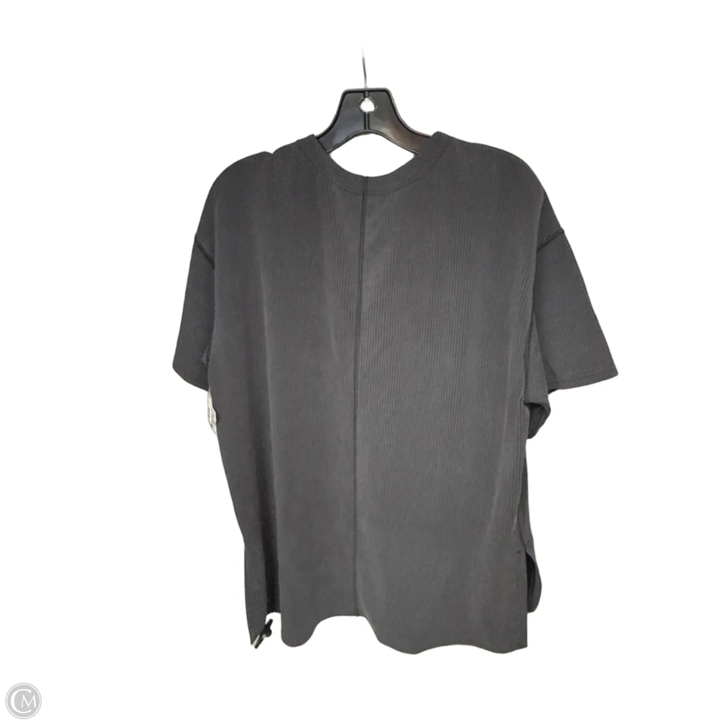 Athletic Top Short Sleeve By Lululemon In Grey, Size: 12