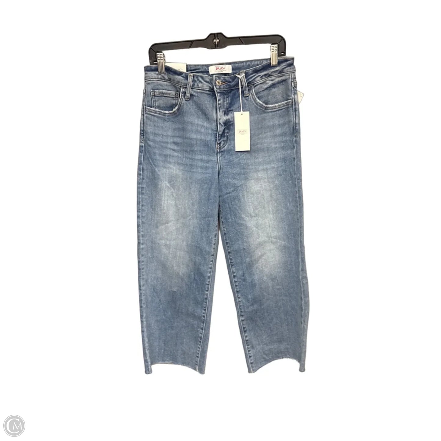 Jeans Cropped By Moco In Blue Denim, Size: 12