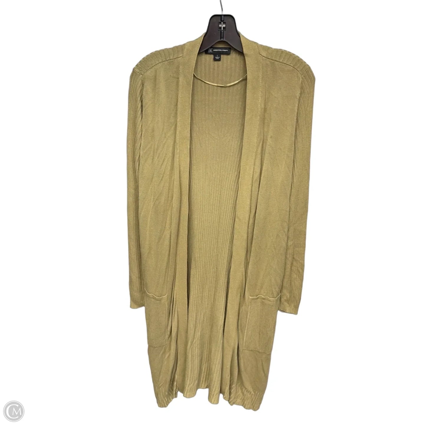 Cardigan By Inc In Green, Size: L