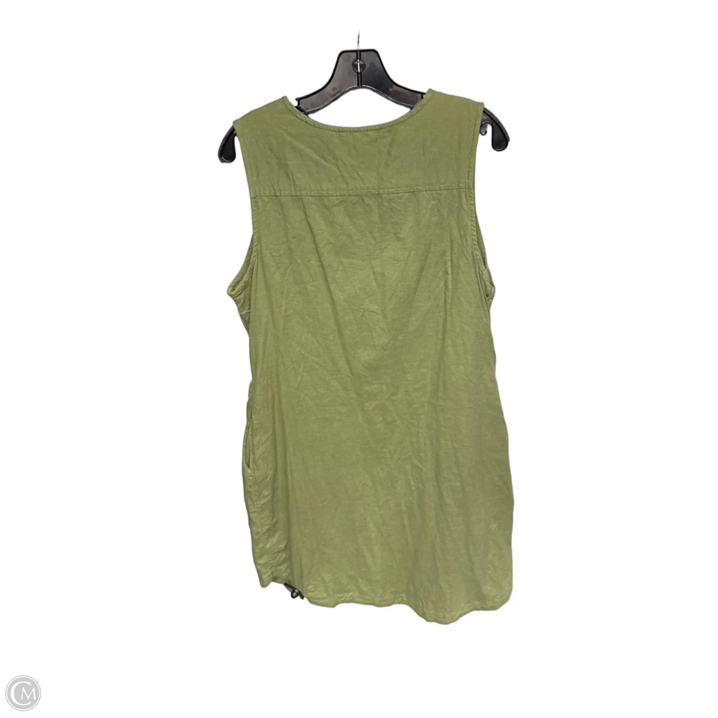 Dress Casual Midi By Time And Tru In Green, Size: L