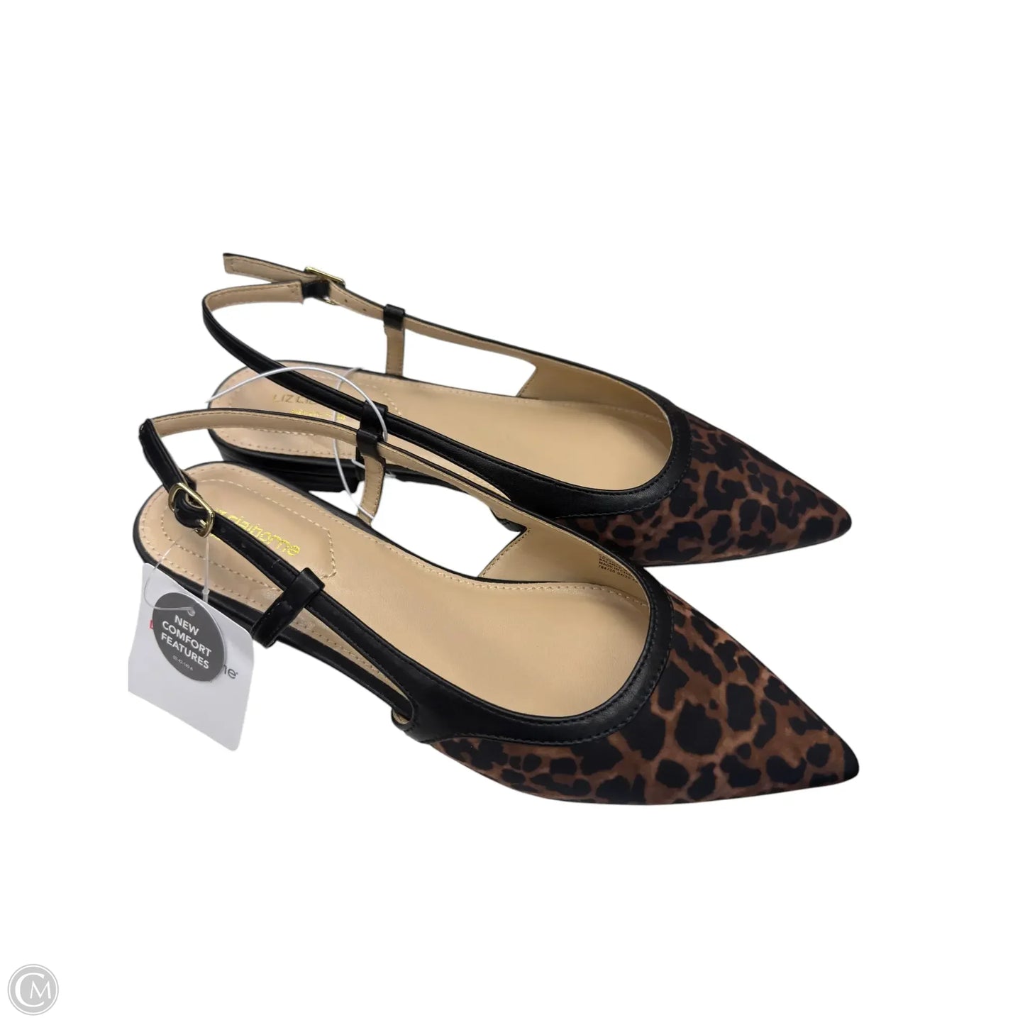 Sandals Flats By Liz Claiborne In Animal Print, Size: 7