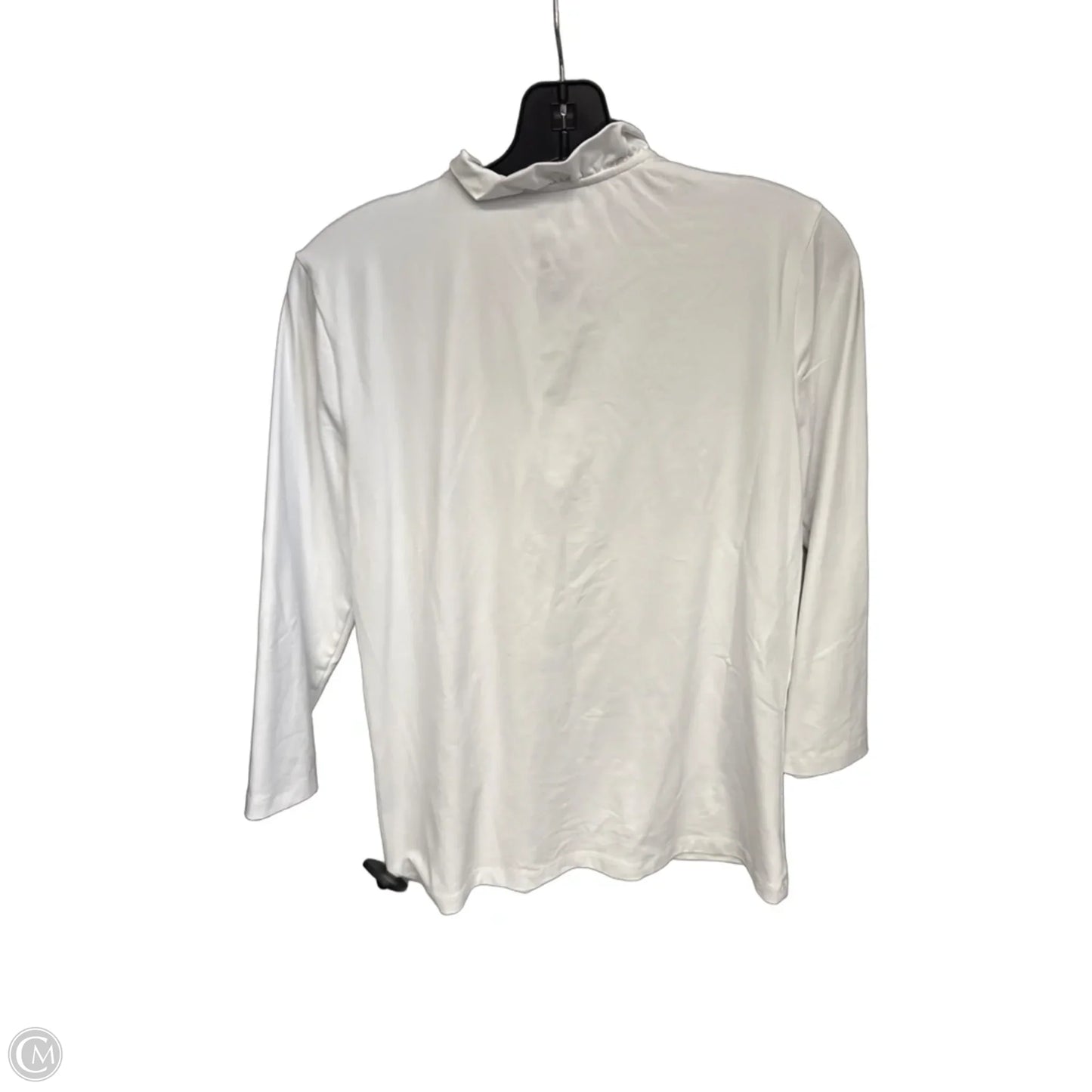 Top 3/4 Sleeve By J Mclaughlin In White, Size: L