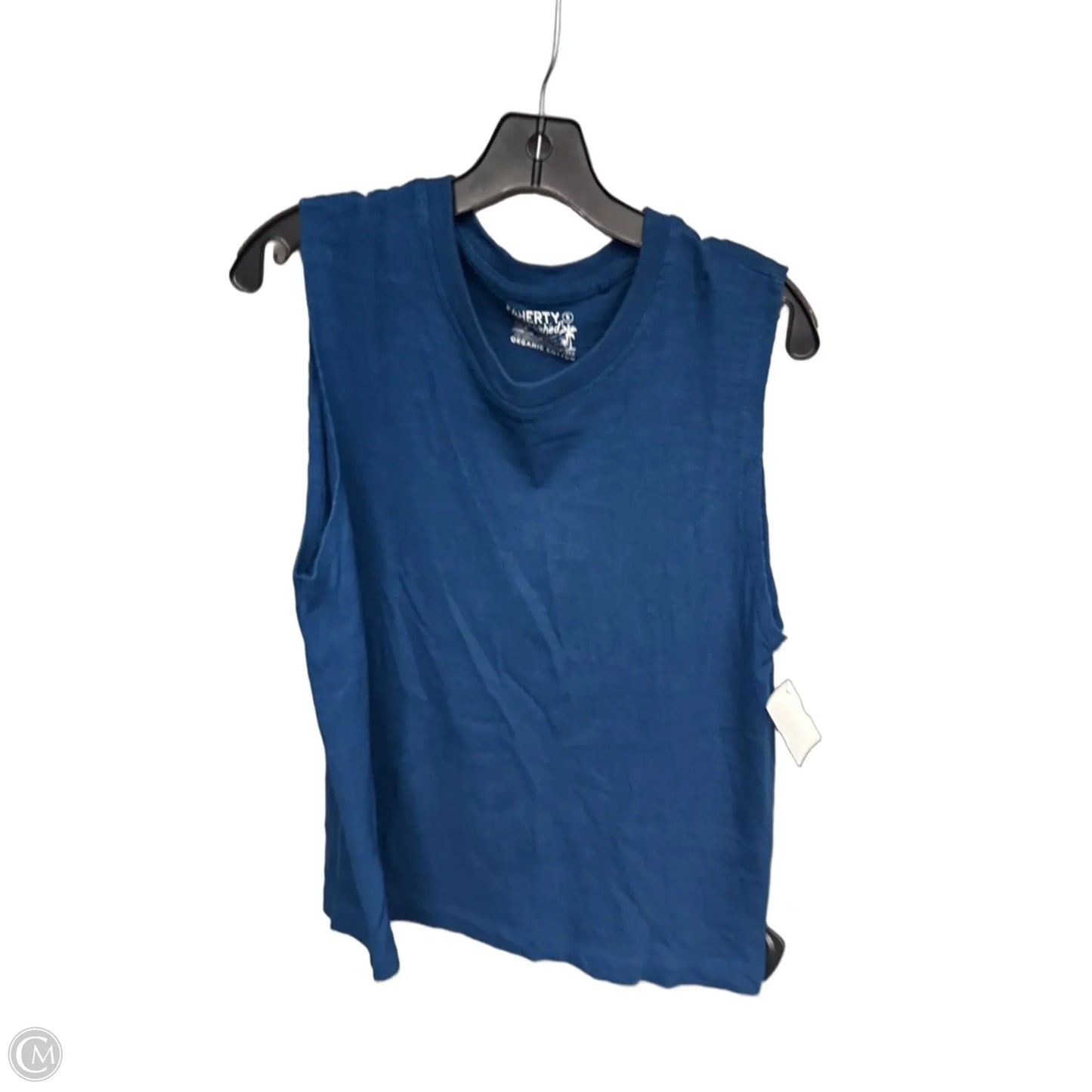 Top Sleeveless By Faherty In Blue, Size: S