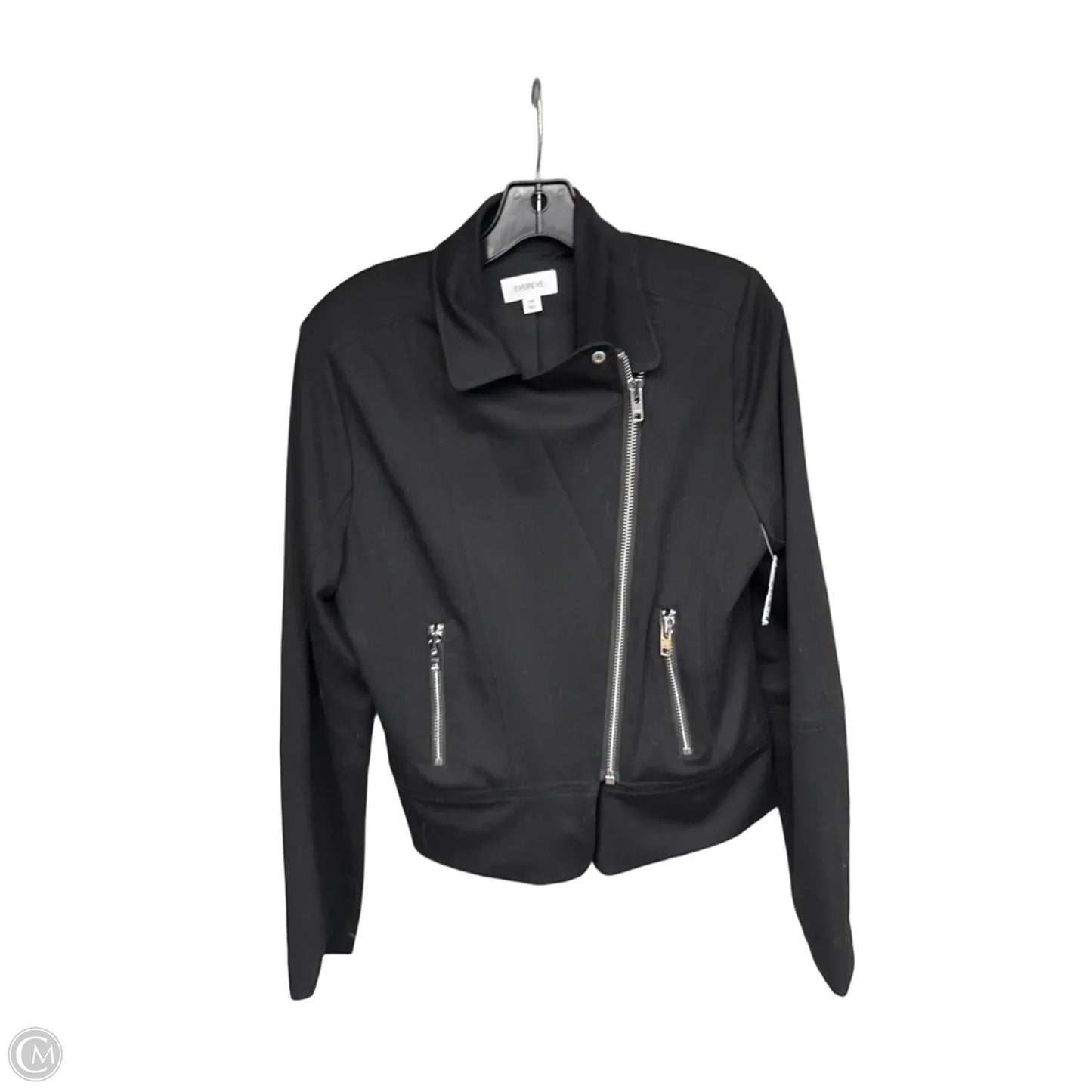 Coat Other By Evereve In Black & Silver, Size: M