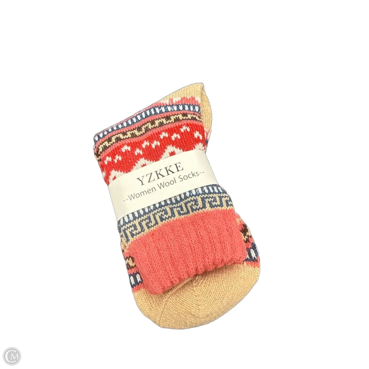 Socks By Clothes Mentor In Red & Tan, Size: 0