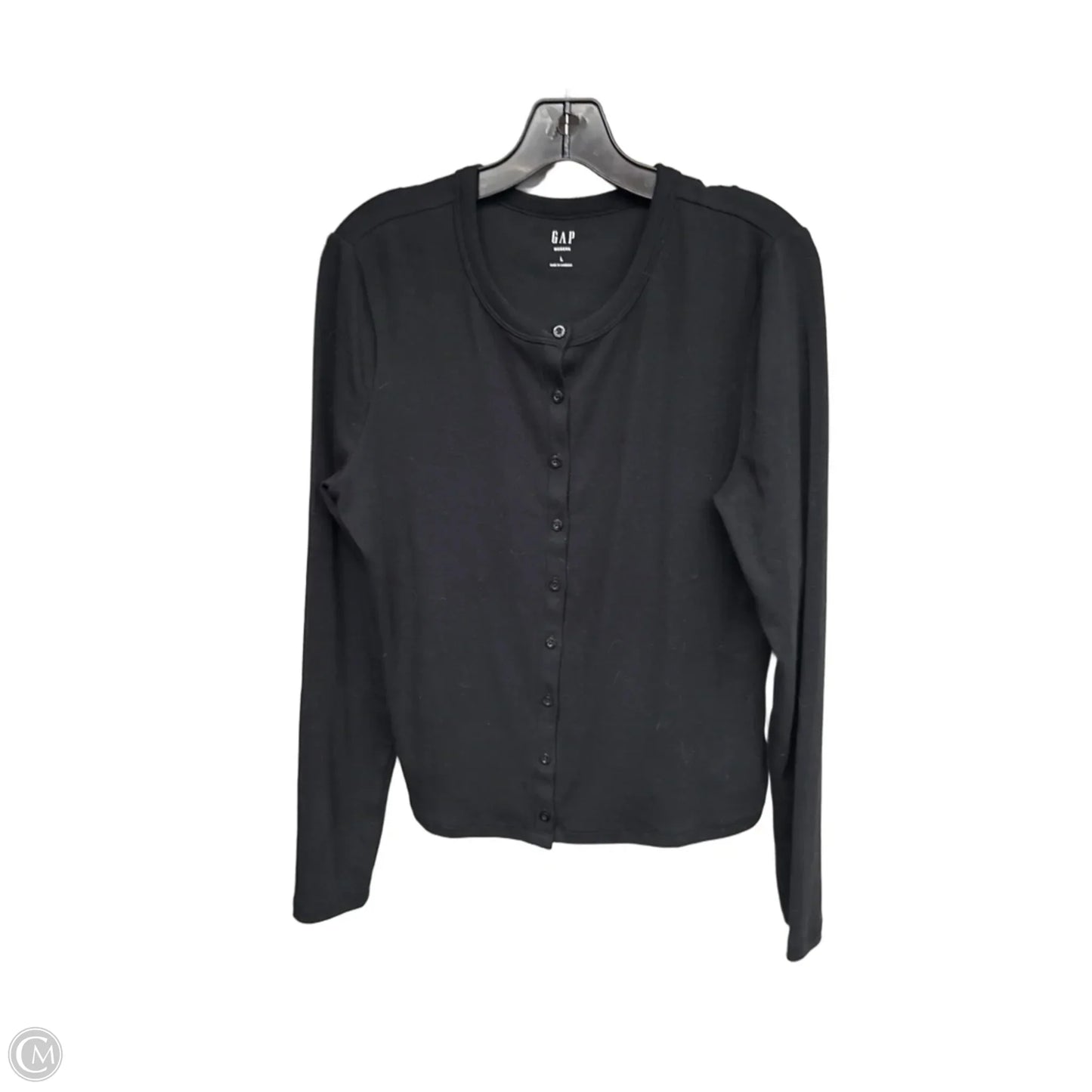 Cardigan By Gap In Black, Size: L
