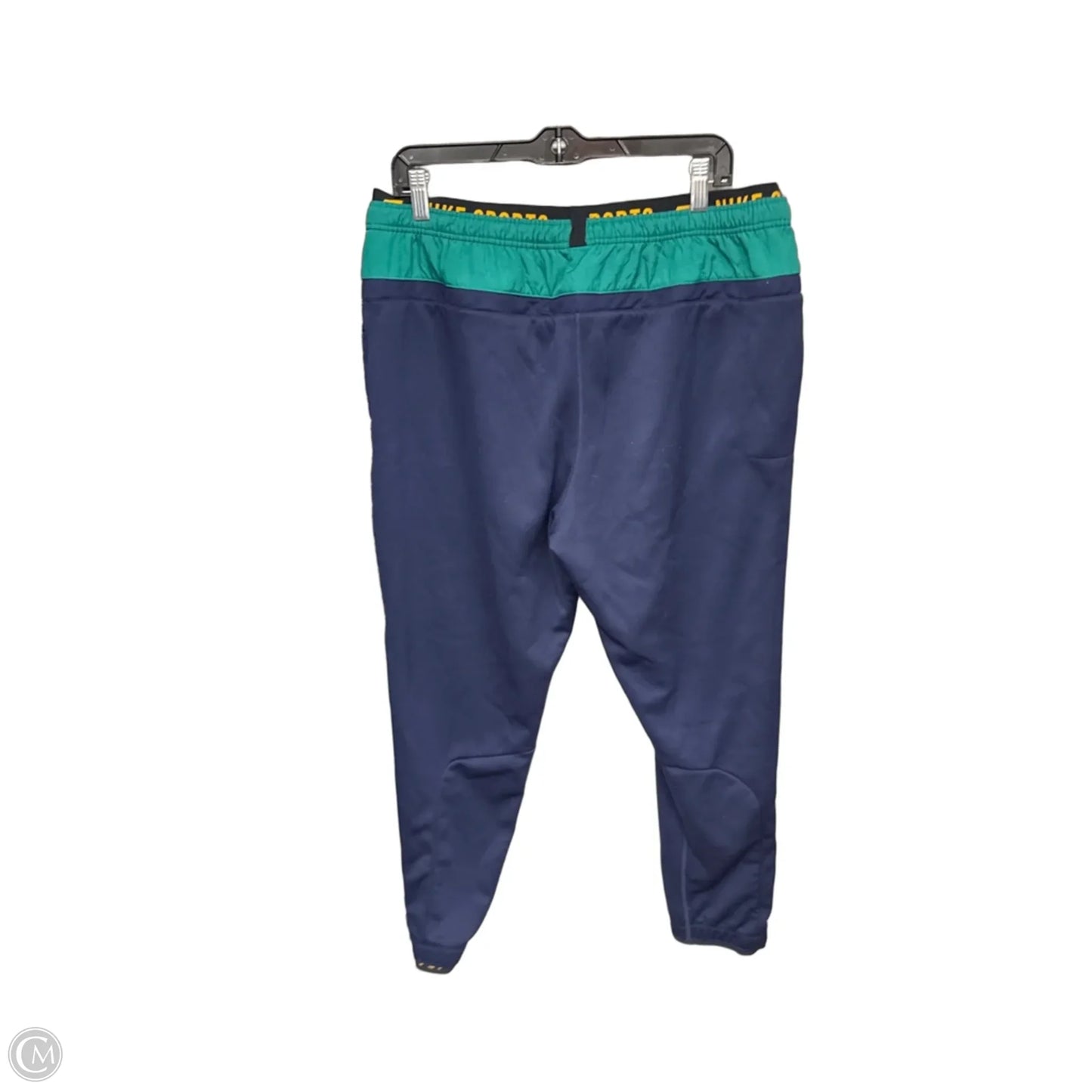Athletic Pants By Nike In Blue & Green, Size: Xl