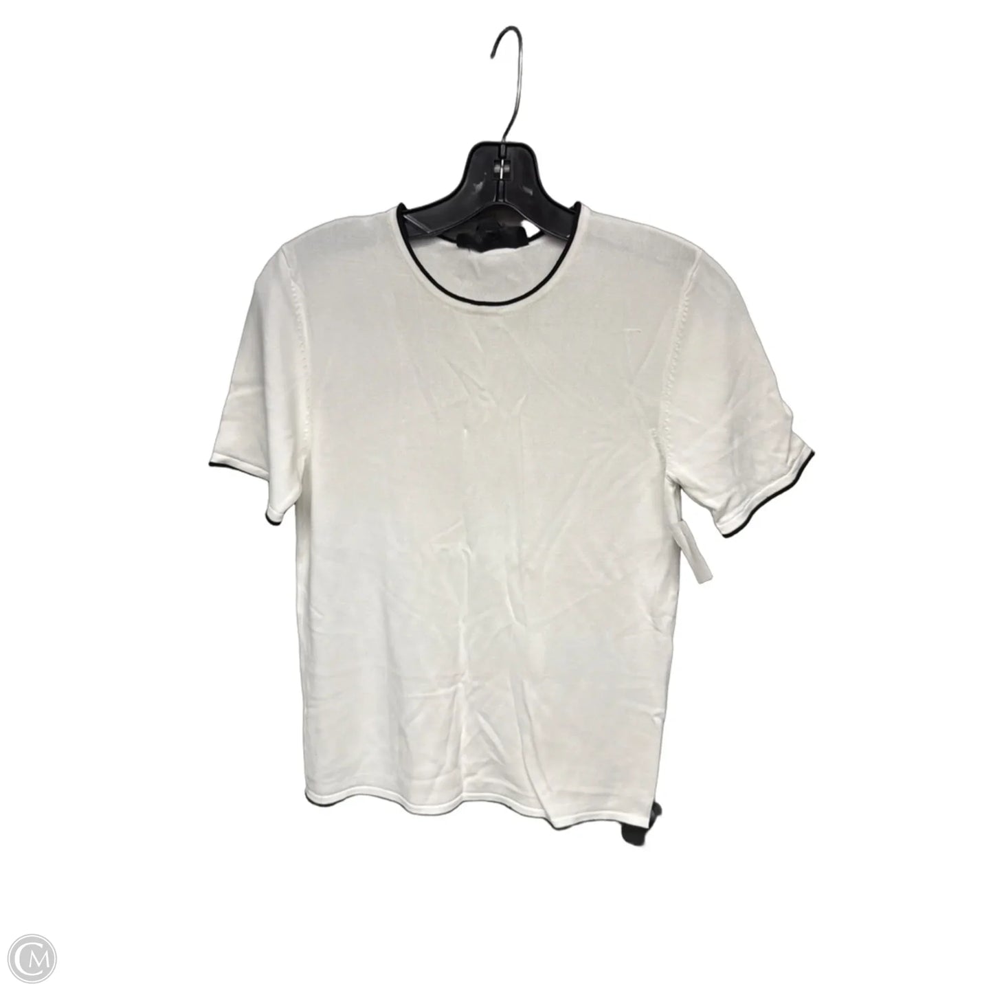 Top Short Sleeve By Zara In Black & White, Size: 0