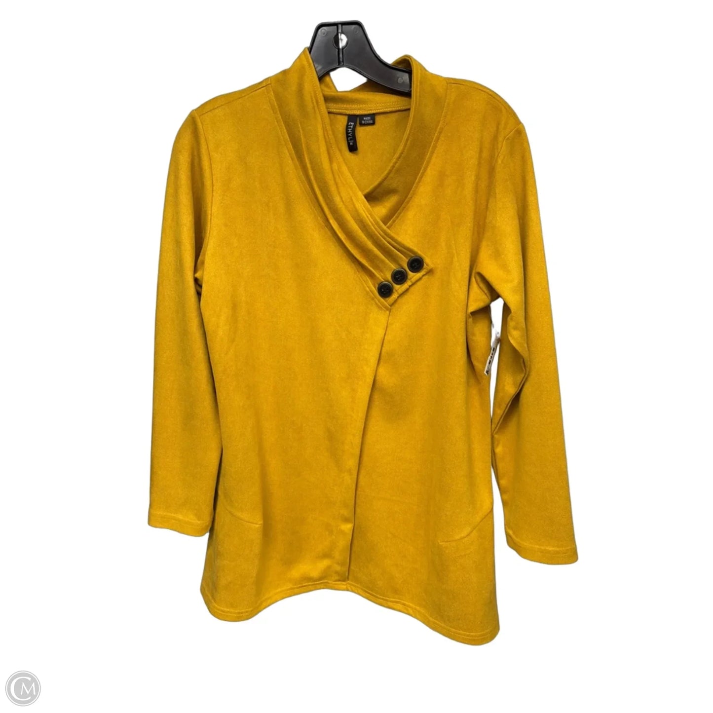 Tunic Long Sleeve By Ethyl In Yellow, Size: M