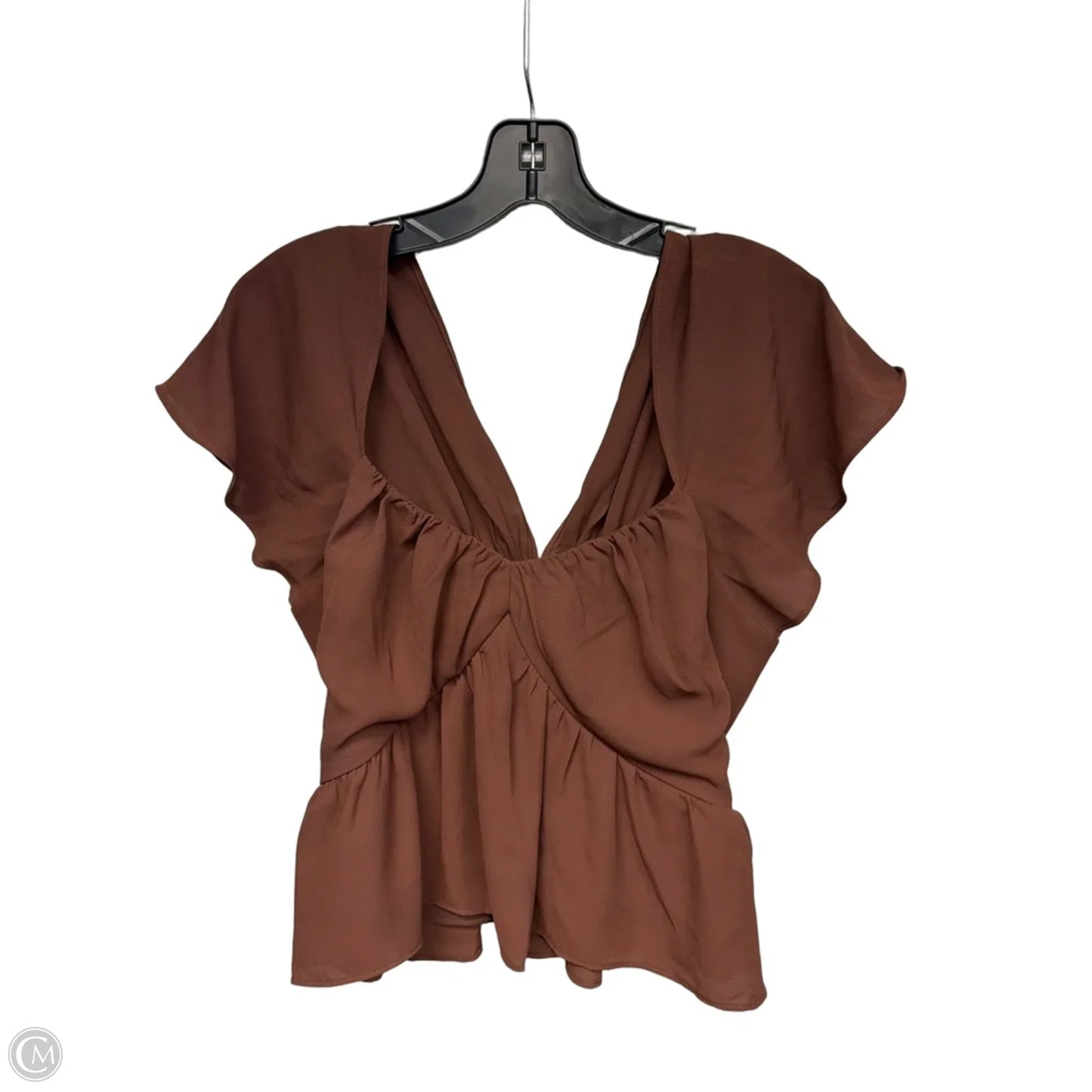 Top Sleeveless By Express In Brown, Size: M