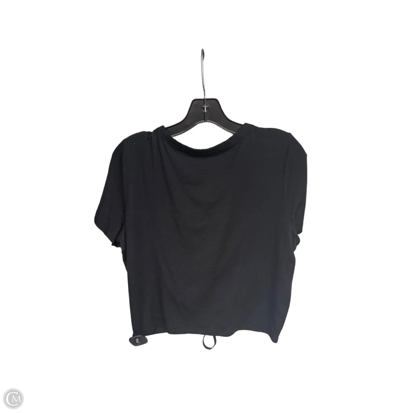 Athletic Top Short Sleeve By Athleta In Black, Size: L