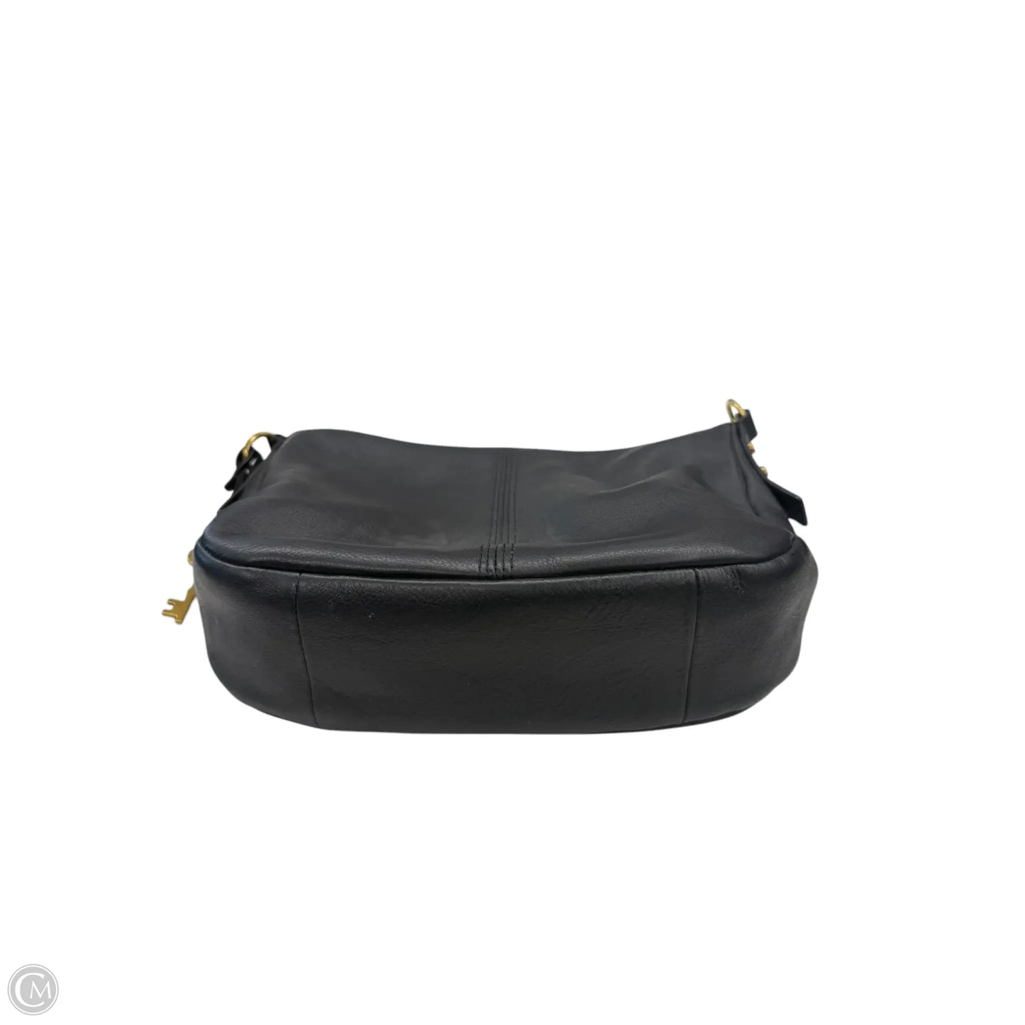 Handbag Leather By Fossil, Size: Small