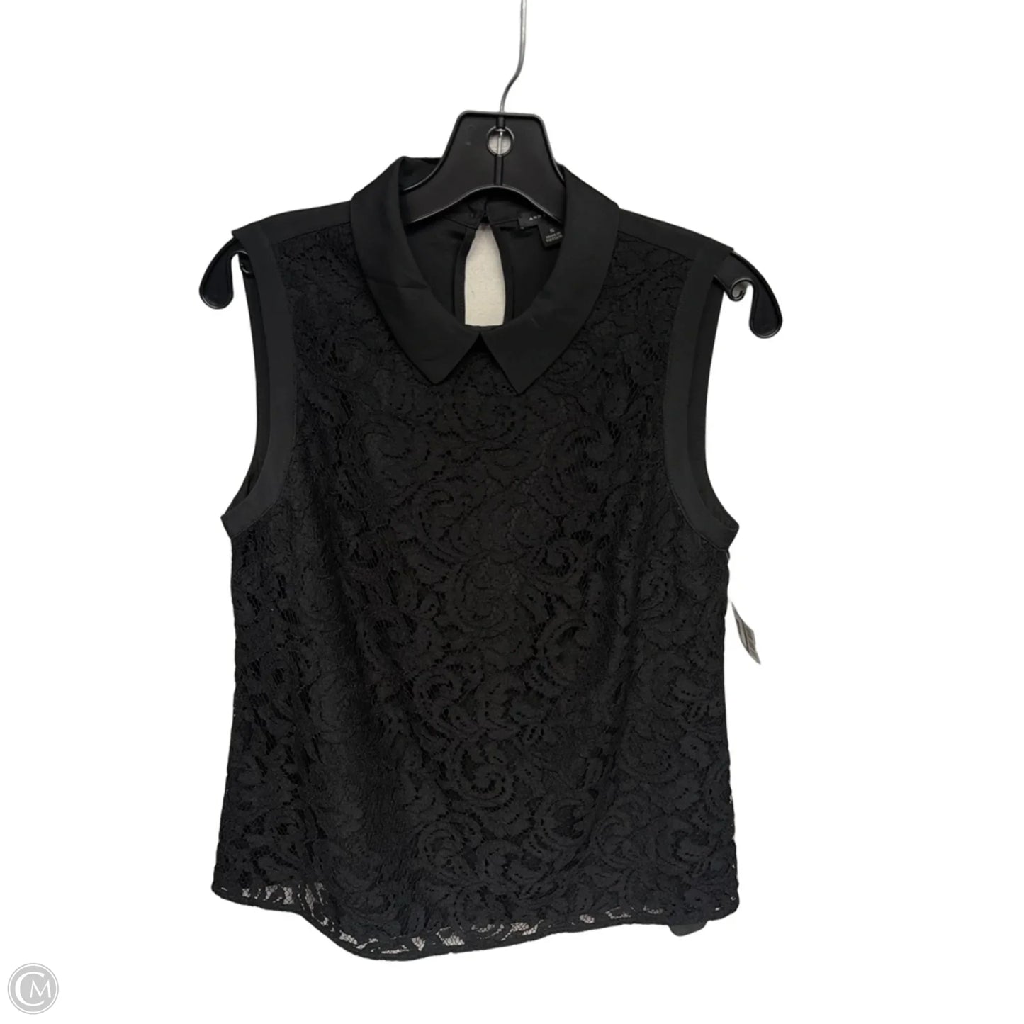 Top Sleeveless By Ann Taylor In Black, Size: S