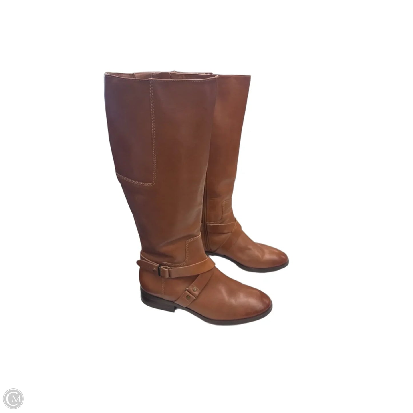 Boots Knee Flats By Nine West In Brown, Size: 7.5