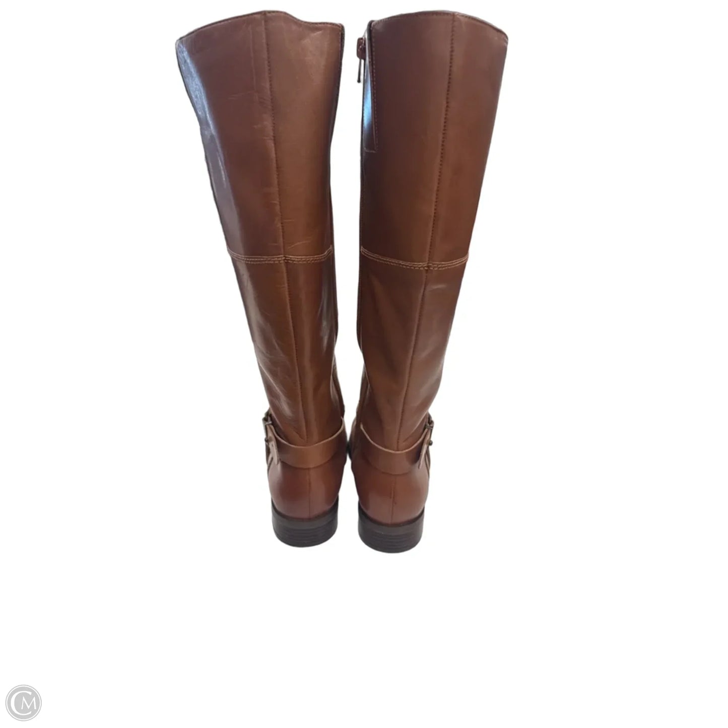 Boots Knee Flats By Nine West In Brown, Size: 7.5
