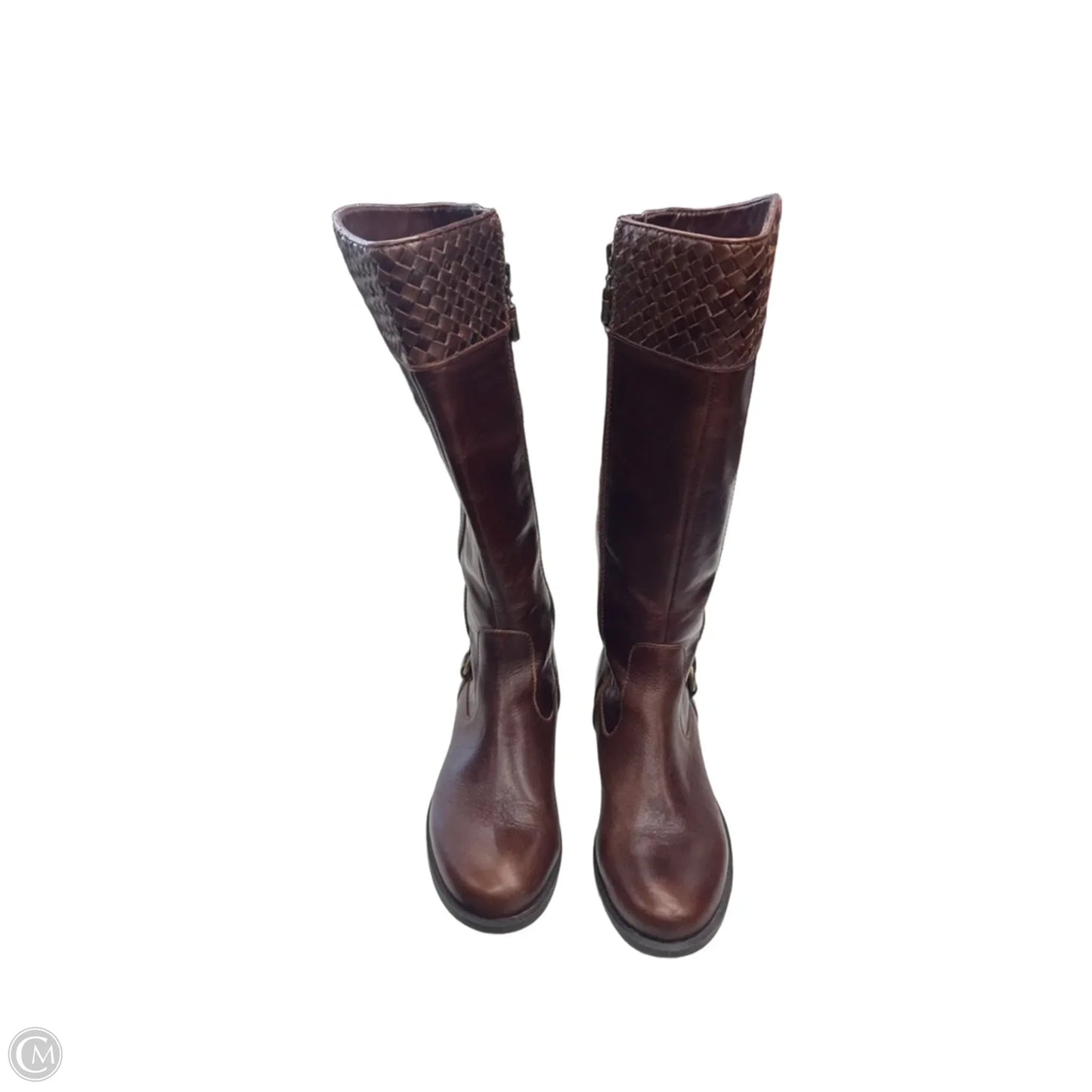 Boots Knee Flats By Me Too In Brown, Size: 7
