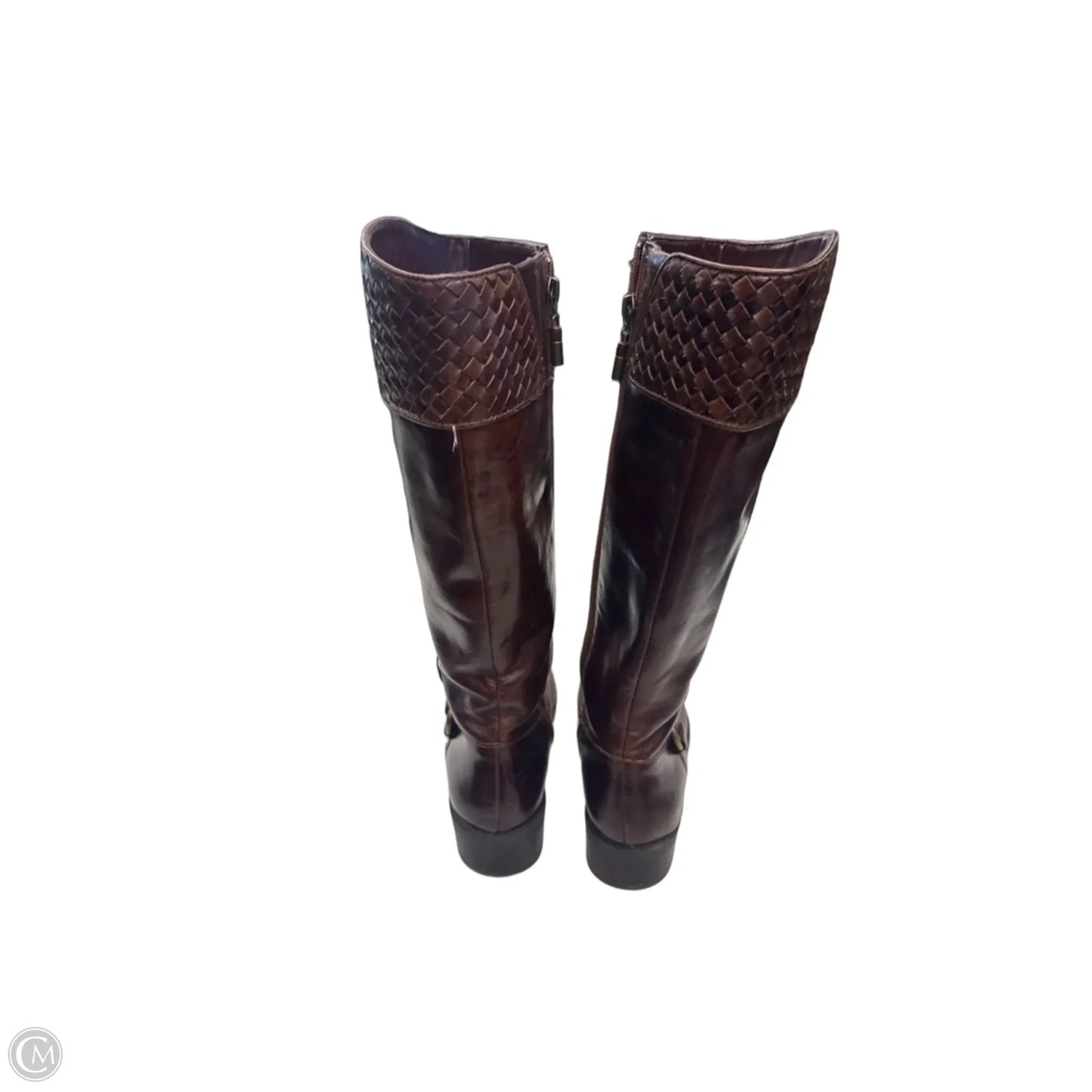 Boots Knee Flats By Me Too In Brown, Size: 7