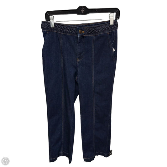 Jeans Wide Leg By Talbots In Blue Denim, Size: 4p