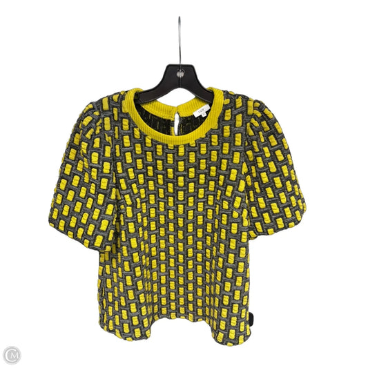 Top Short Sleeve By Voy In Green & Grey, Size: M