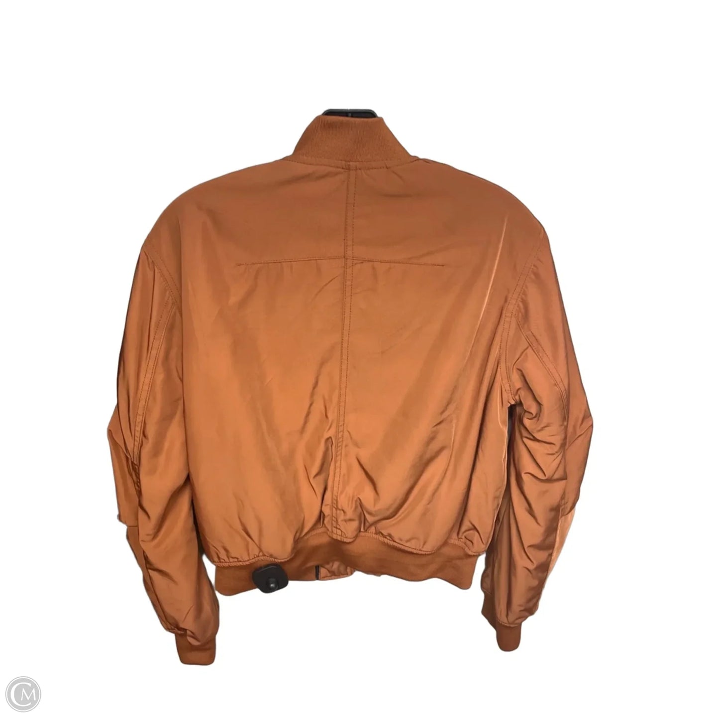 Jacket Moto By Divided In Orange, Size: S