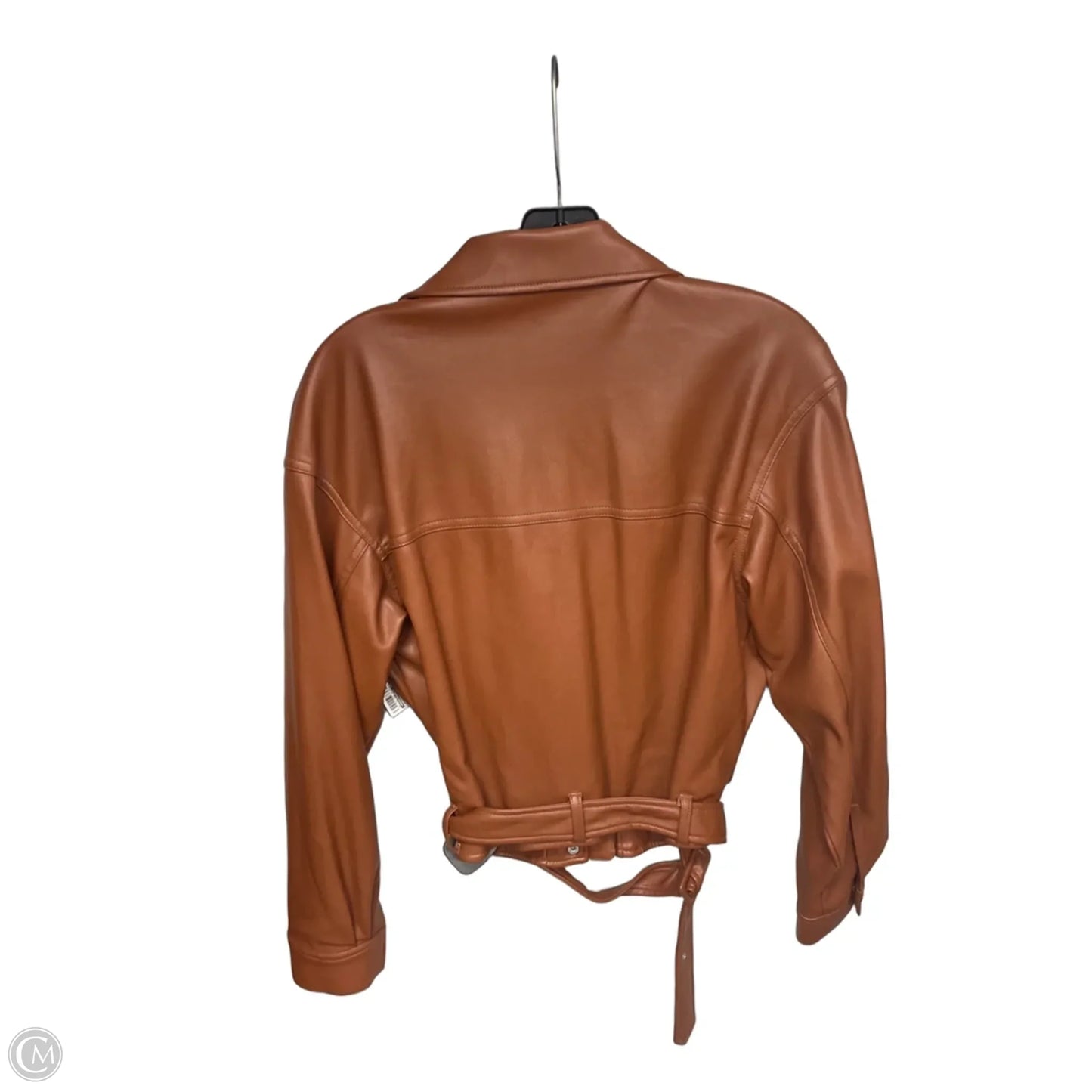 Jacket Moto By Abercrombie And Fitch In Brown, Size: S