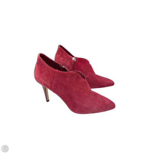 Boots Ankle Heels By White House Black Market In Red, Size: 8