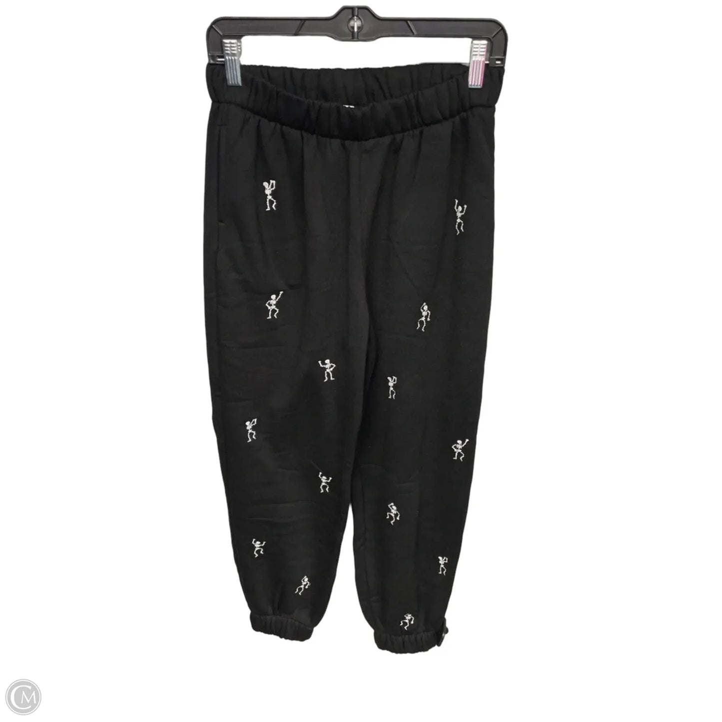 Athletic Pants By Clothes Mentor In Black & White, Size: L
