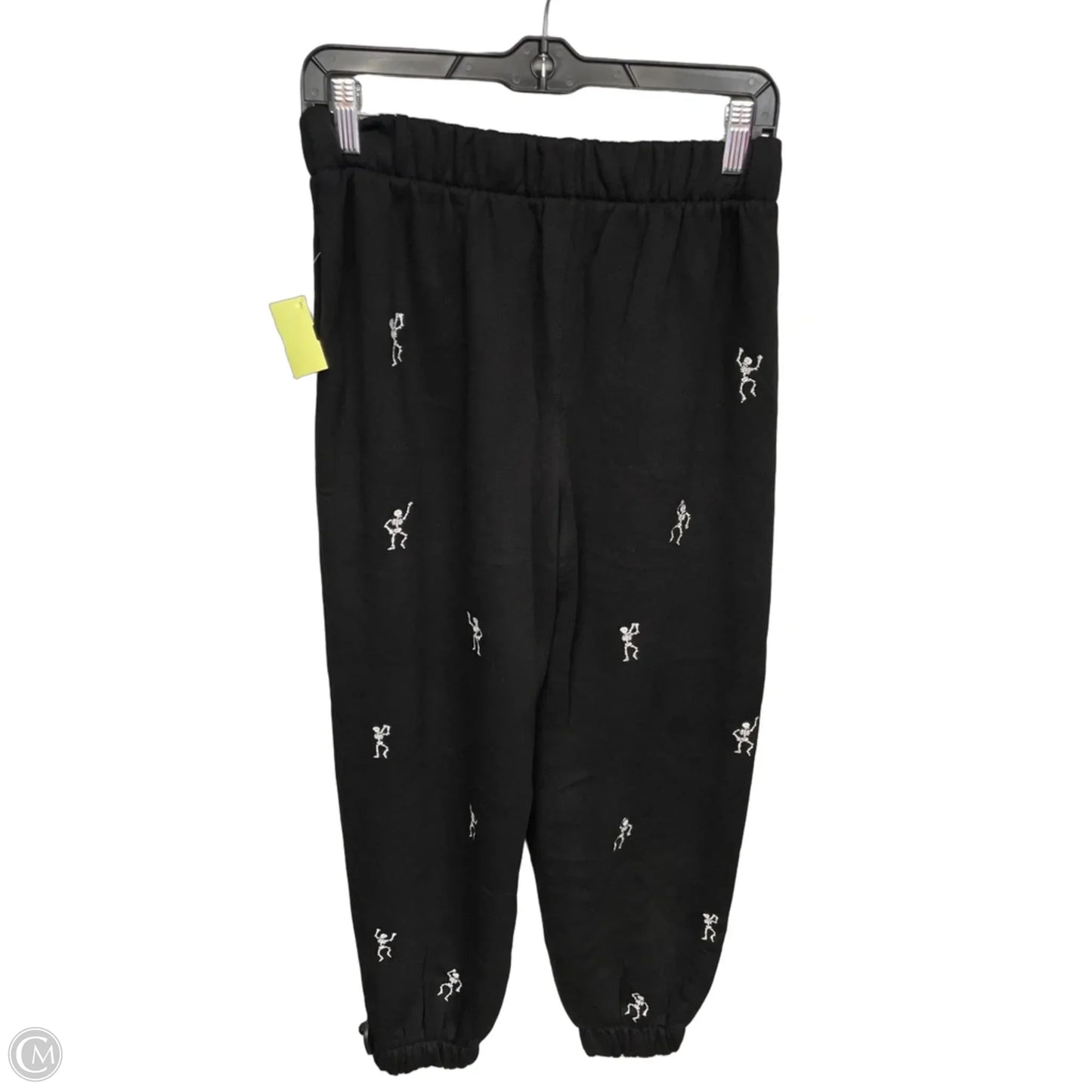 Athletic Pants By Clothes Mentor In Black & White, Size: L