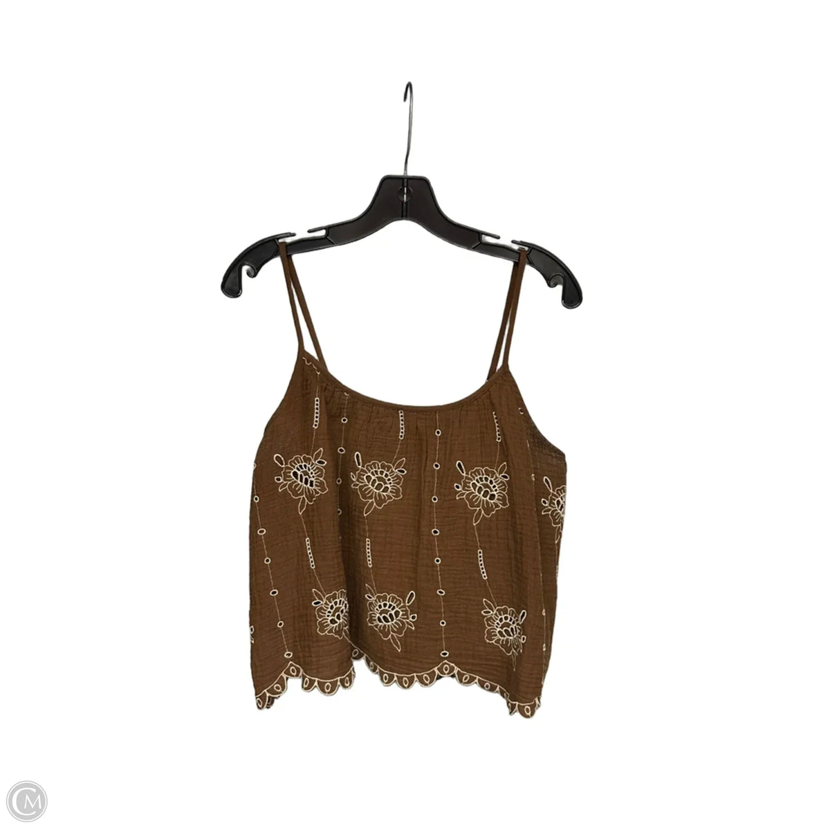 Top Sleeveless By Universal Thread In Brown & Tan, Size: M