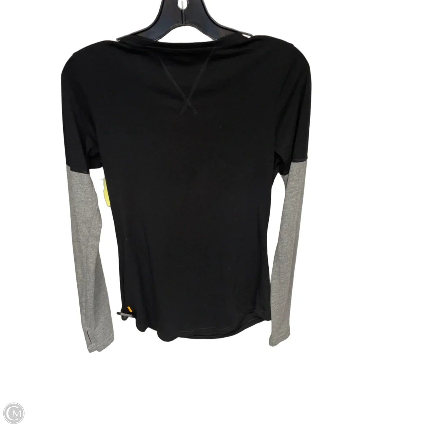 Top Long Sleeve By Lucy In Black & Grey, Size: S