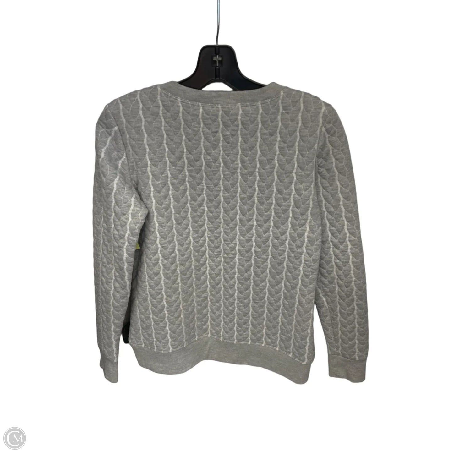 Top Long Sleeve By Mark In Grey, Size: S