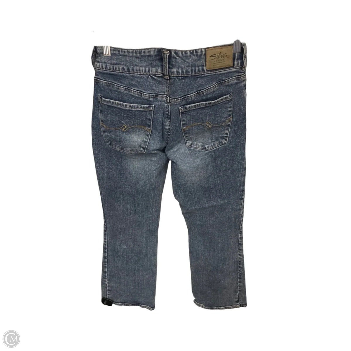 Jeans Boot Cut By Silver In Blue Denim, Size: 4