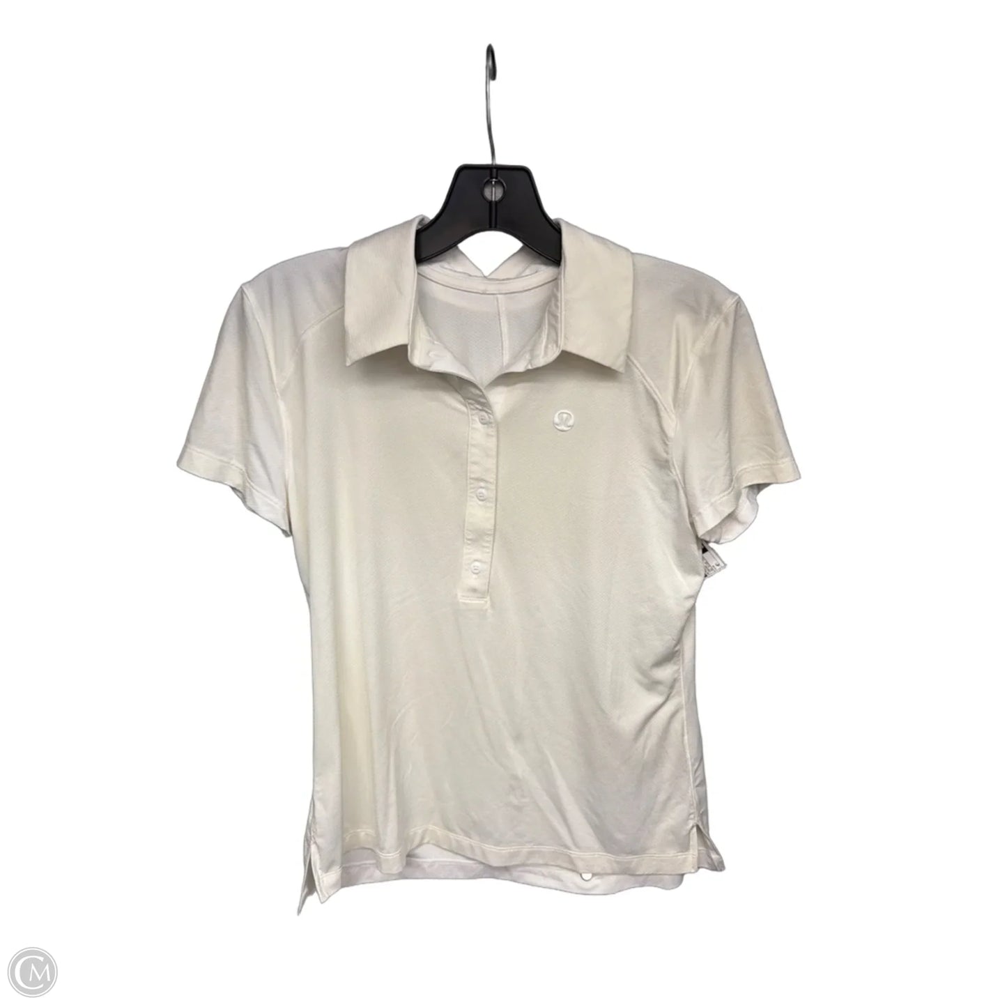 Athletic Top Short Sleeve By Lululemon In Cream