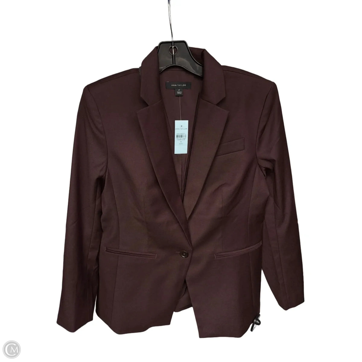 Blazer By Ann Taylor In Maroon, Size: 4p
