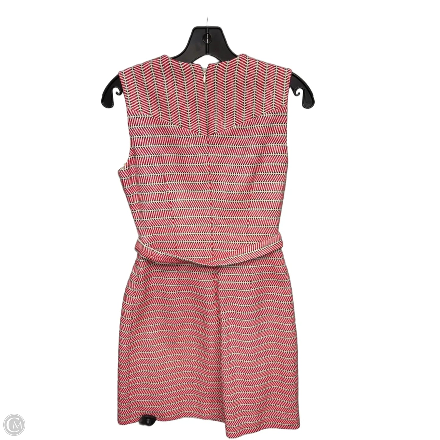 Dress Work By J. Crew In Cream & Red, Size: 0