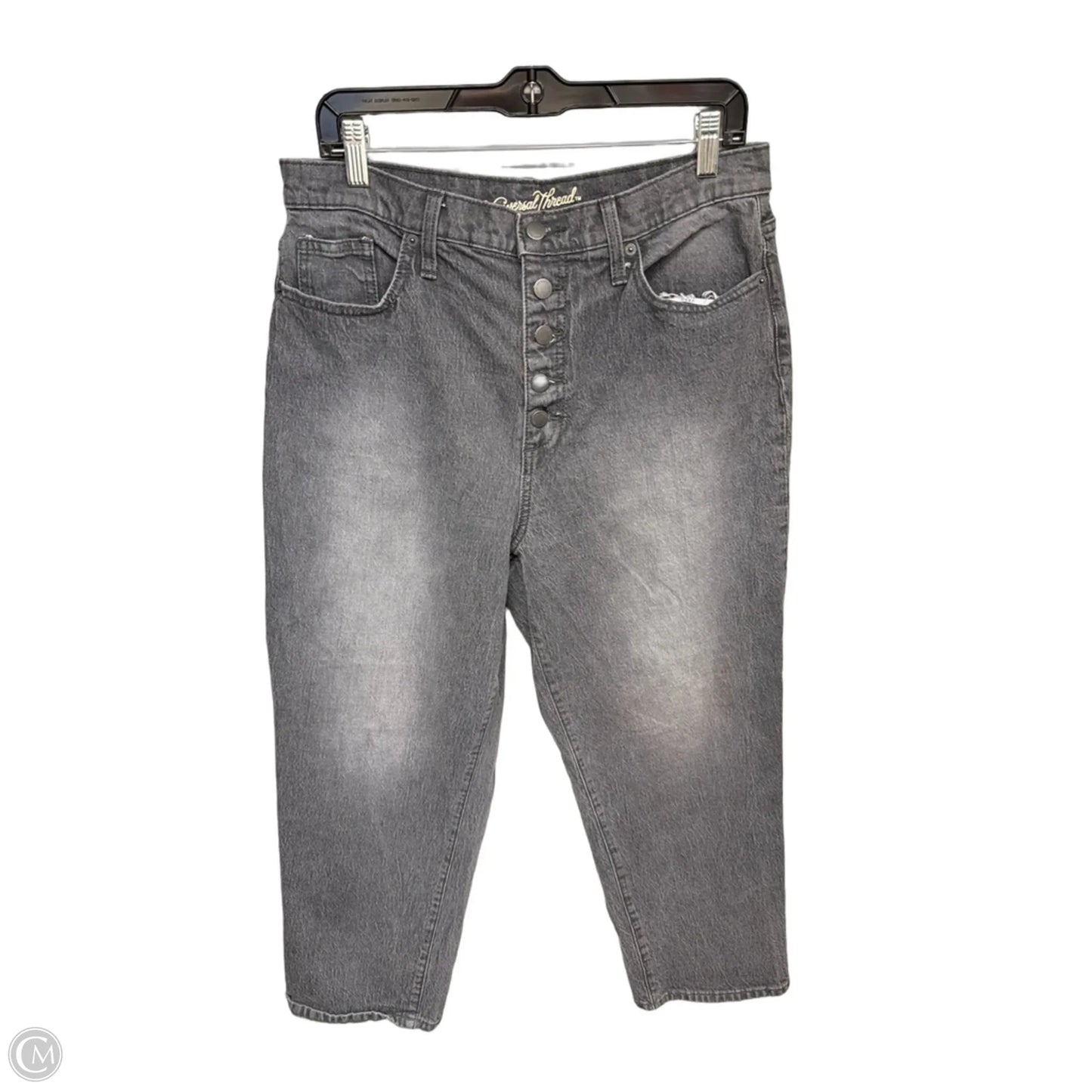 Jeans Wide Leg By Universal Thread In Grey Denim, Size: 12