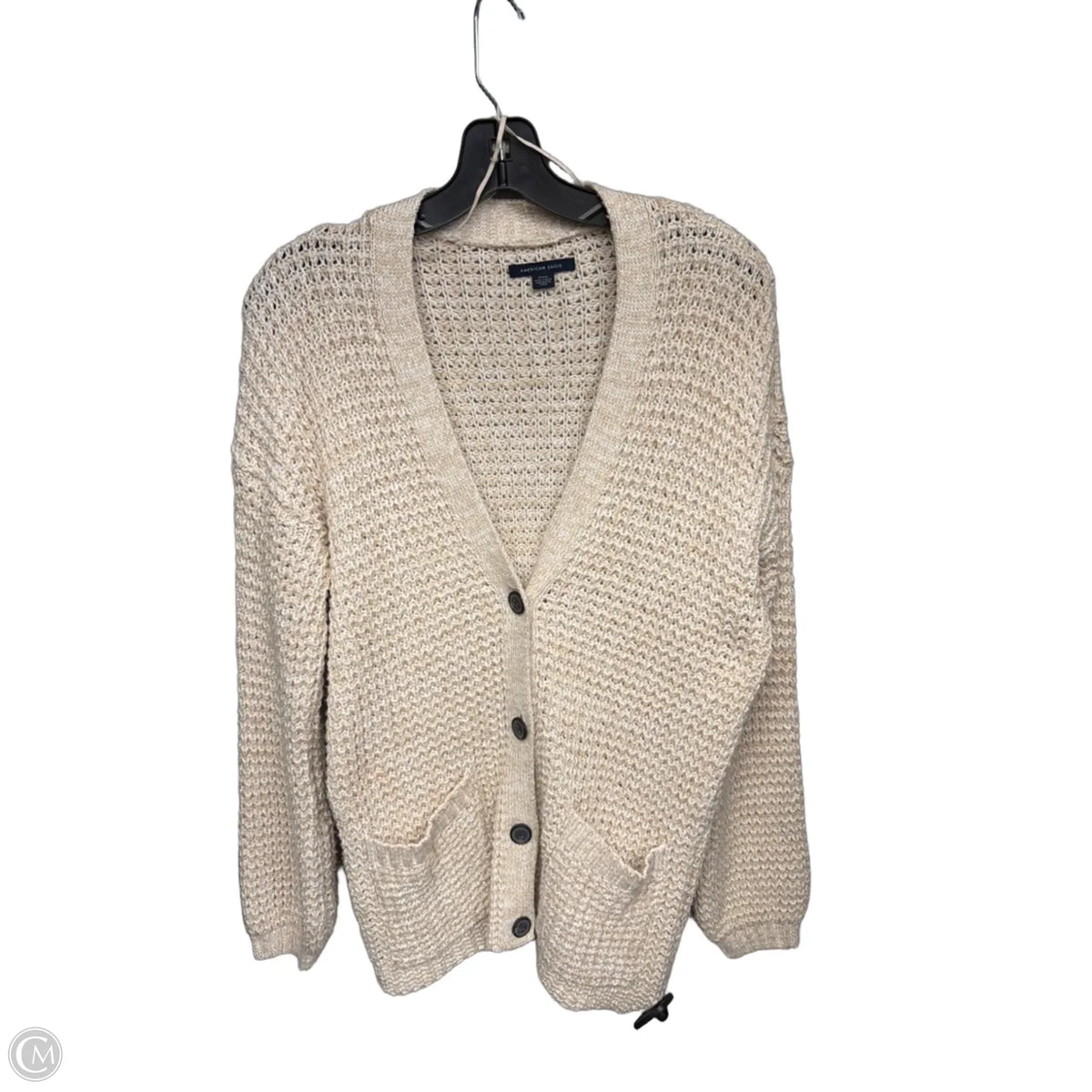 Cardigan By American Eagle In Cream, Size: M