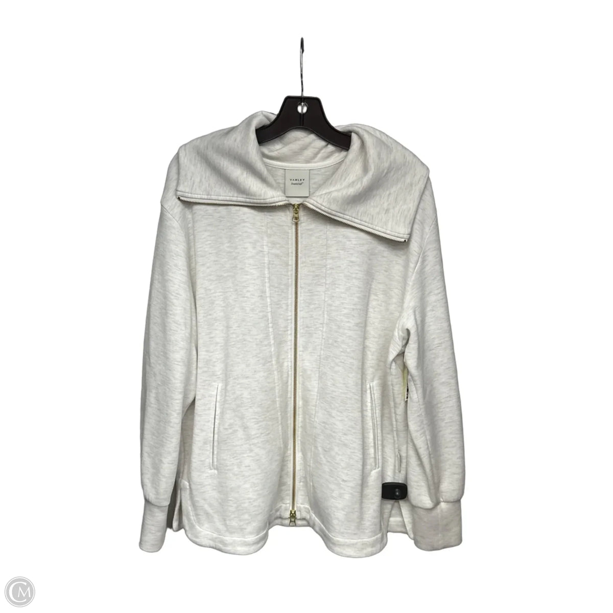 Athletic Jacket By Varley In Cream, Size: L