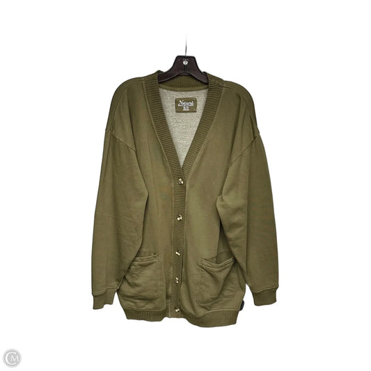 Cardigan By Natural Reflections In Green, Size: Xl