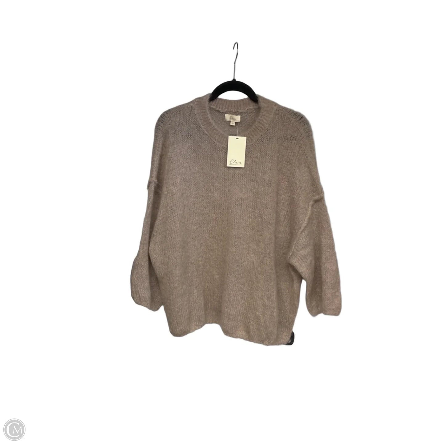 Sweater By Elan In Tan, Size: Xl