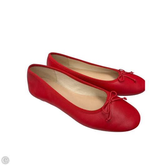 Shoes Flats By J. Crew In Red, Size: 8.5